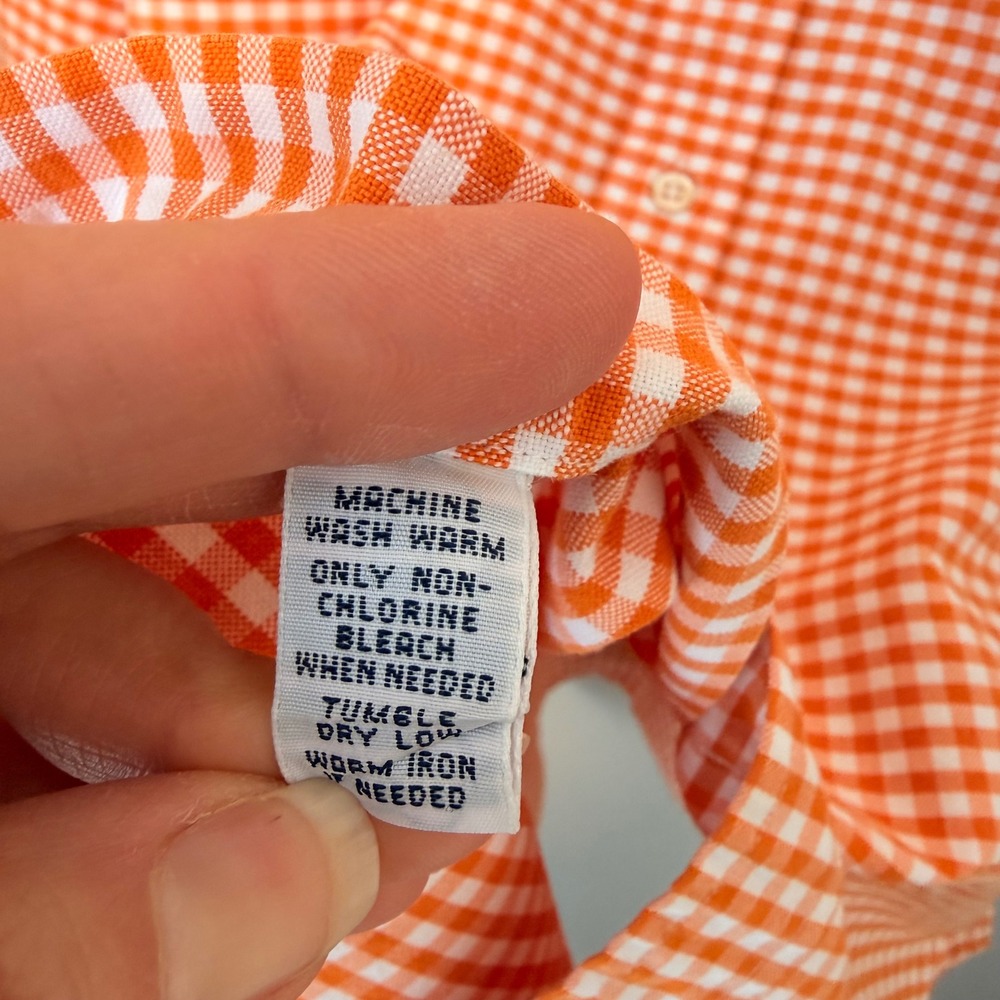 Ralph Lauren‎ Classic Fit Button Down Gingham Plaid Shirt Casual Preppy Logo XXL - Picture 9 of 12